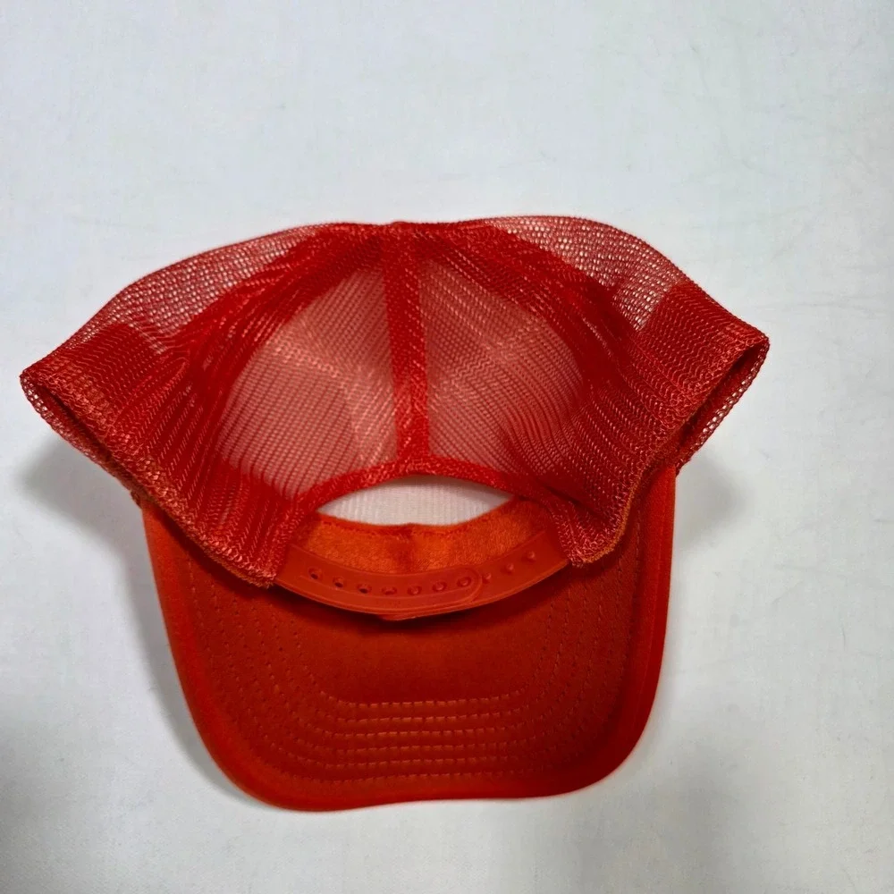 OTTO Trucker Hat Orange Country Roots Patch Mesh Snapback 39-165 Coachella Farm